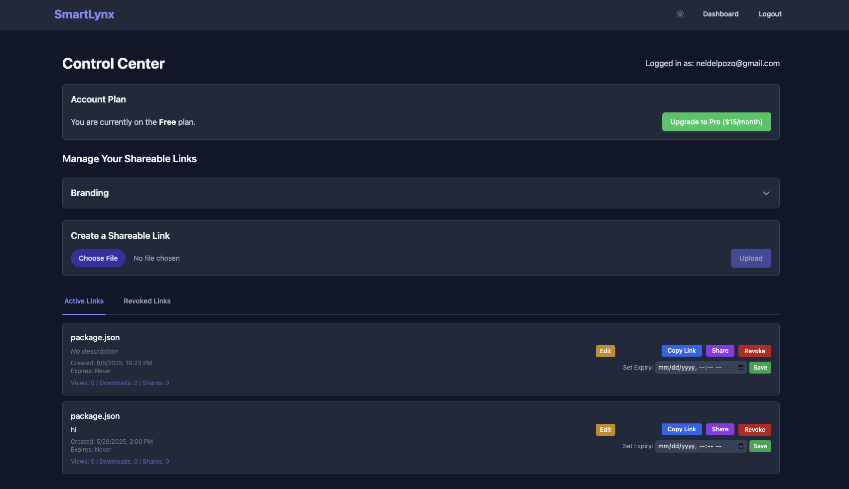 SmartLynx application preview